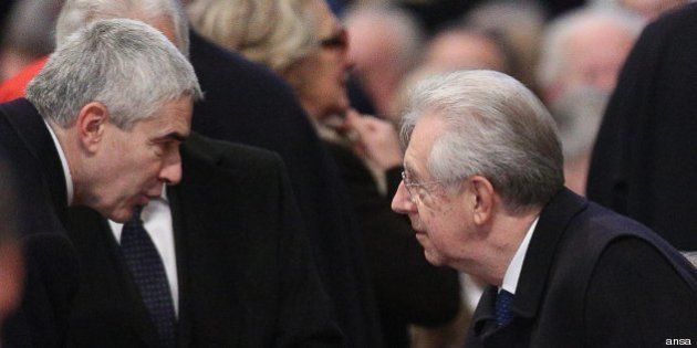 Udc-Scelta Civica: Mario Monti e Pier Ferdinando Casini si incontrano da separati in