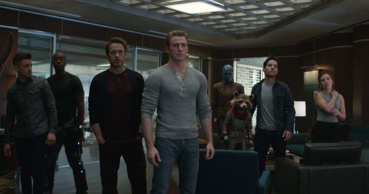 A tribe of Avengers, assembled for the last time in "Endgame."