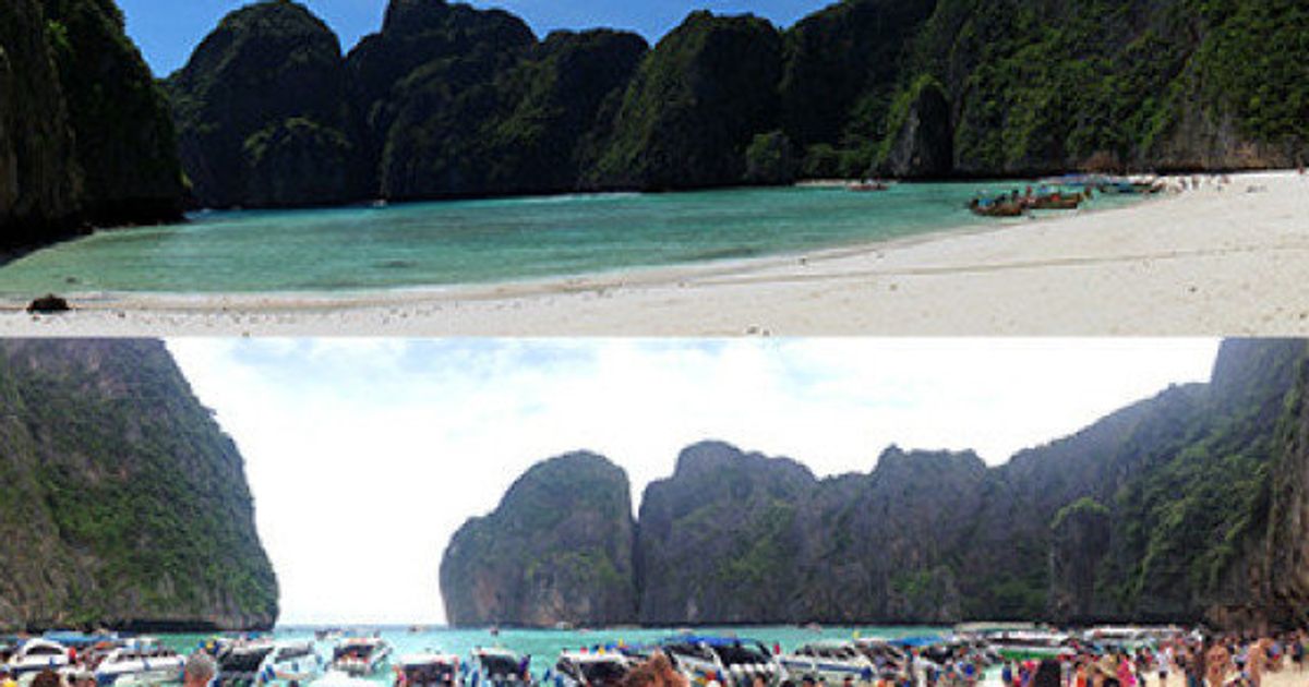 Thailandia Maya Bay La Spiaggia Di The Beach Da Luogo