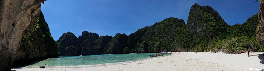 Thailandia Maya Bay La Spiaggia Di The Beach Da Luogo