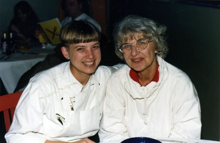 Mary Sue Milliken (left) and her mom.