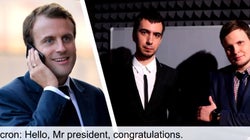 Deux humoristes russes affirment avoir piégé Macron après la présidentielle en