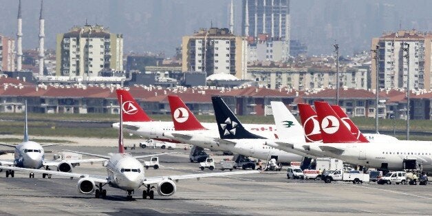 ISTANBUL, June 28, 2016 -- File photo taken on Feb. 1, 2016 shows the Ataturk Airport in Istanbul, Turkey. Two explosions hit