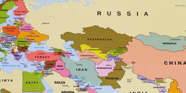 Map of Eurasia and the Middle East