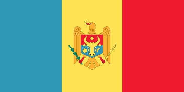 Illustration of the national flag of Moldova