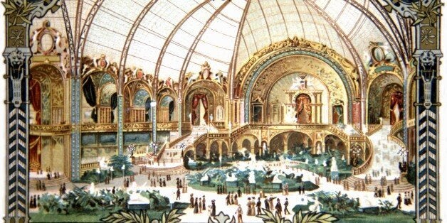 Paris, World Exhibition, Interior of the Palais des Arts, France, 1900. (Photo by: Photo12/UIG via Getty Images)