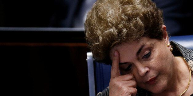 FILE PHOTO - Brazil's suspended President Dilma Rousseff attends the final session of debate and voting on Rousseff's impeachment trial in Brasilia, Brazil, August 29, 2016. REUTERS/Ueslei Marcelino/File Photo TPX IMAGES OF THE DAY 