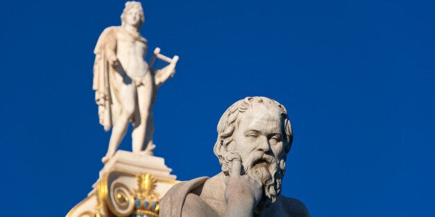 The statue of Socrates. Athens, Greece.