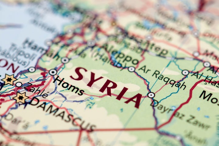 Map of Syria.
