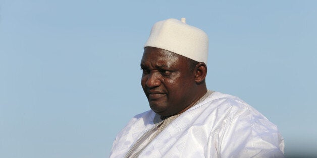 Gambian President Adama Barrow arrives at Banjul International Airport in Gambia January 26, 2017. REUTERS/Afolabi Sotunde