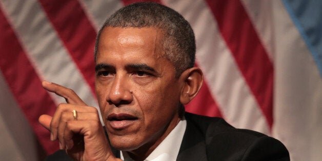 CHICAGO, IL - APRIL 24: Former U.S. President Barack Obama visits with youth leaders at the University of Chicago to help promote community organizing on April 24, 2017 in Chicago, Illinois. The visit marks Obama's first formal public appearance since leaving office. (Photo by Scott Olson/Getty Images)