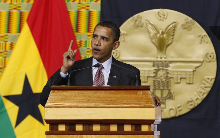 what stands out about president obama's visit to ghana