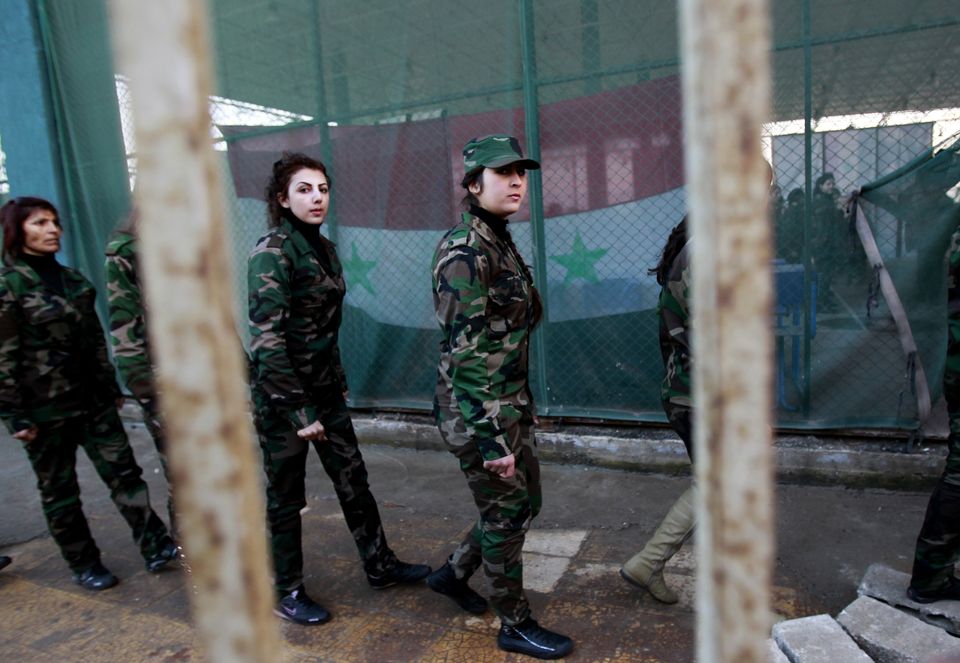 Syrian Army S Women Brigade First All Female Paramilitary Unit Part Of Assad S National Defense