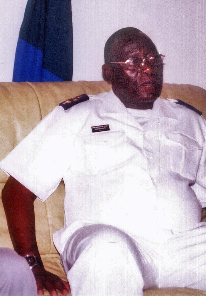 (FILES) This file picture dated July 12, 2008 of Guinea Bissau rear admiral Jose Americo Bubo Na Tchuto in Gambia. On May 13,