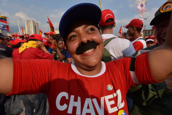 CARACAS - APRIL11, 2013: Nicolas Maduro attends closing rally of his campaign. Maduro will compete for the presidency by opposition candidate Henrique Capriles in elections to be held next April 14. (Photo by Gregorio Marrero/LatinContent/Getty Images)