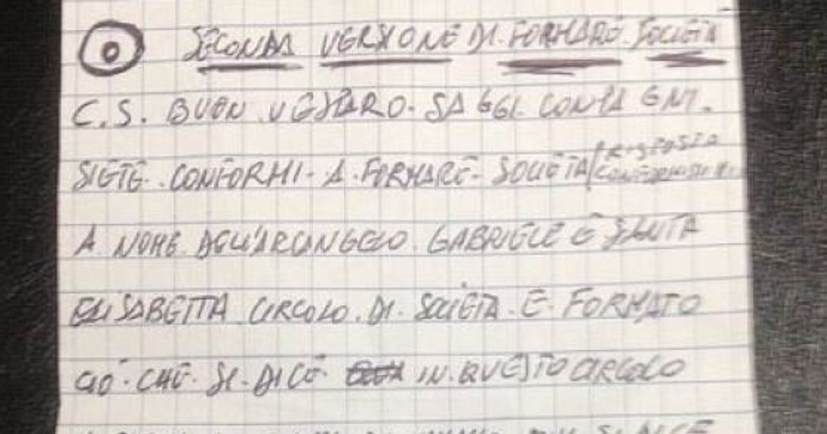 Ndrangheta I Riti Delle Ndrine In Un Block Notes Di Vibo Valentia I Fogli Ritrovati In Un Negozio Di Scarpe Del Centro L Huffpost