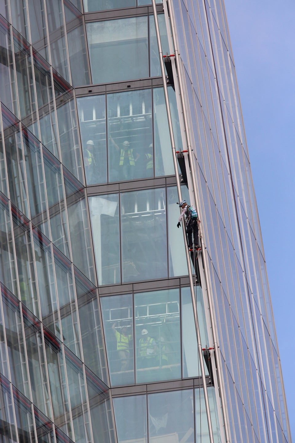 Greenpeace Protesters Climb Up The Shard