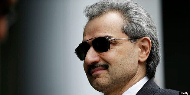 Prince Alwaleed Bin Talal, Saudi billionaire and founder of Kingdom Holding Co., arrives to give evidence at the High Court in London, U.K., on Monday, July 1, 2013. Consultant Daad Sharab claims the Prince owes her commission for the part she played in a 2005 Airbus deal. Photographer: Matthew Lloyd/Bloomberg via Getty Images 