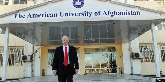 The President of American University of Afghanistan, Dr. C. Michael Smith poses for a portrait at The American University of Afghanistan in Kabul on January 31, 2010. The former president of the American University of Nigeria (AUN), Smith also oversaw the accreditation of 30 universities in the United Arab Emirates and has extensive background in education administration in the United States. Founded in 2006, The American University of Afghanistan is the country?s only independent, private, non-profit, non-sectarian, co-educational institution of higher learning. AFP PHOTO/Massoud HOSSAINI (Photo credit should read MASSOUD HOSSAINI/AFP/Getty Images)