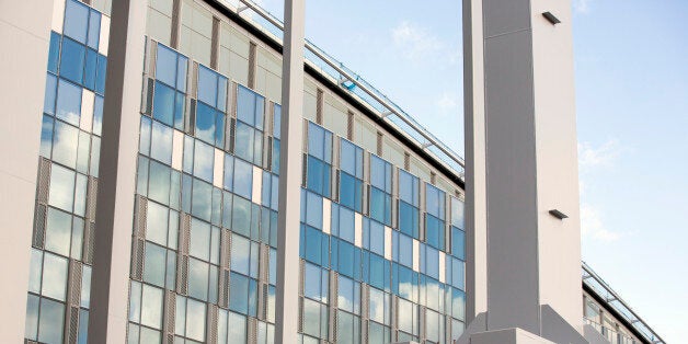 A view of the new NATO headquarters under construction in Brussels on November 13, 2013. NATO allies at the Washington Summit in 1999 decided to replace the existing headquarters and build new NATO headquarters directly across the street. NATO has been based in the same building since 1967 and since then the number of NATO members has nearly doubled from 15 to 28 countries. The new headquarters, currently under construction, are scheduled to open in the spring or early summer of 2016. AFP PHOTO / POOL / VIRGINIA MAYO (Photo credit should read VIRGINIA MAYO/AFP/Getty Images)