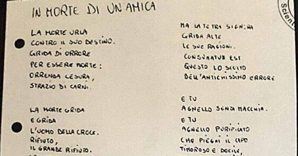 Lidia Macchi Stefano Binda Incastrato Da Una Lettera La Grafia Riconosciuta Da Una Sua Amica L Huffpost