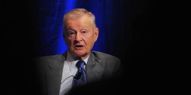 Former US national security advisor Zbigniew Brzezinski speaks during a forum on US and Saudi relations April 27, 2009 at a h