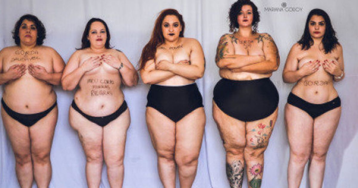 Le Persone Piu Grasse.5 Donne Grasse Posano In Lingerie Per Lottare Contro Il Concetto Negativo Di Obesita Foto L Huffpost