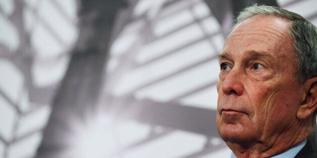 NEW YORK, NY - MAY 14: Former New York Mayor Michael Bloomberg speaks at a news conference at the September 11 Memorial Museu