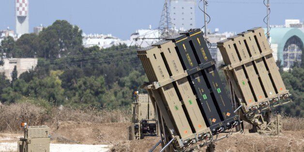A picture taken on July 3, 2014 in the southern Israeli city of Ashdod shows an 'Iron Dome' battery, a short-range missile defence system designed to intercept and destroy incoming short-range rockets and artillery shells. Israel deployed extra forces to its border with Gaza after continued Palestinian rocket fire and heightened tensions following the suspected revenge killing of a Palestinian teenager in Jerusalem. AFP PHOTO / JACK GUEZ (Photo credit should read JACK GUEZ/AFP/Getty Images)