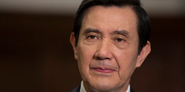 Ma Ying-jeou, Taiwan's president, pauses during an interview in the presidential palace in Taipei, Taiwan, on Thursday, July 25, 2013. Ma ruled out driving down the Taiwan dollar to boost exports following the currencys rally against the yen and said the government still aims for growth of at least 2 percent this year. Photographer: Jerome Favre/Bloomberg via Getty Images