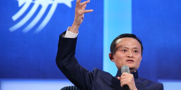 NEW YORK, NY - SEPTEMBER 23: Executive Chairman of the Alibaba Group Jack Ma speaks during the 'Valuing What Matters' panal