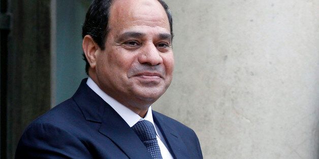 PARIS, FRANCE - NOVEMBER 26: Egyptian President Abdel Fattah al-Sisi arrives at the Elysee presidential palace for a meeting with French President Francois Hollande on November 26, 2014, in Paris, France. Sisi began a two-day trip to France, the second leg of a first European tour aimed at bringing Egypt out of the diplomatic cold after he oversaw a crackdown that damaged Cairo's international reputation. (Photo by Chesnot/Getty Images)