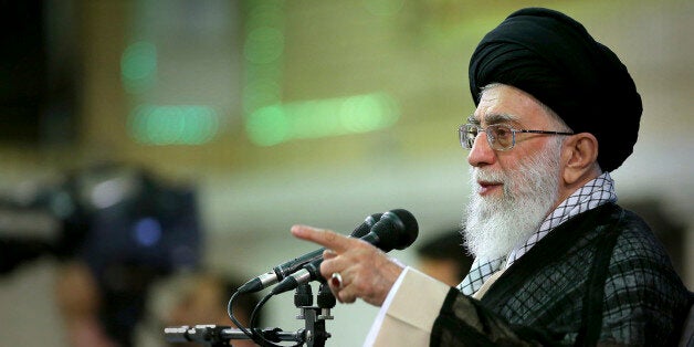 In this photo released by an official website of the Iranian supreme leader's office, Supreme Leader Ayatollah Ali Khamenei s