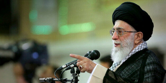 In this photo released by an official website of the Iranian supreme leader's office, Supreme Leader Ayatollah Ali Khamenei speaks during a meeting in Tehran, Iran, Sunday, Sept. 7, 2014. Iran's supreme leader underwent prostate surgery on Monday at a government hospital in Tehran, state media said in a rare report on the state of health of the country's top cleric. The 75-year-old, who has final say on all state matters in Iran and has been the country's top leader since 1989, was reported to be recovering. (AP Photo/Office of the Supreme Leader)