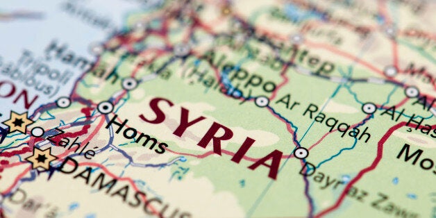 Map of Syria.