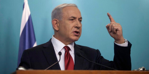 JERUSALEM, ISRAEL - NOVEMBER 18: Israeli Prime Minister Benjamin Netanyahu speaks during a press conference on November 18,