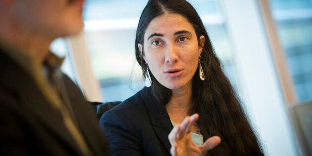 Cuban dissident Yoani Sanchez speaks during an interview in New York, U.S., on Friday, March 15, 2013. Sanchez embarked on he