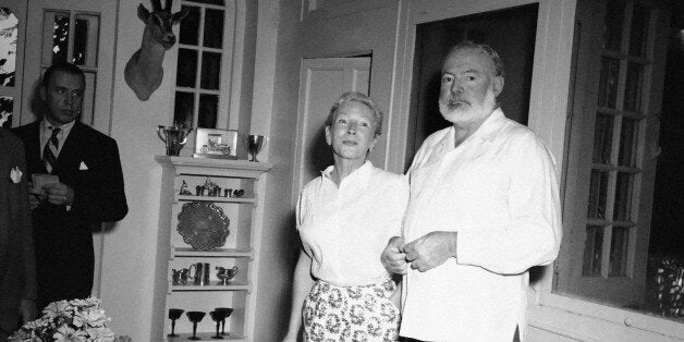 Life was exciting and full of adventure for author Ernest Hemingway and his wife, Mary, when this photo was made in 1954. They had just returned to their home in Havana, Cuba after a long vacation in Africa which included two near fatal plane crashes. On July 17, 1964, three years after Hemingway's suicide by shotgun on July 2, 1961, his widow is busy sorting out the unpublished work he left. She has an apartment in New York, which she loathes as did Hemingway. (AP Photo)