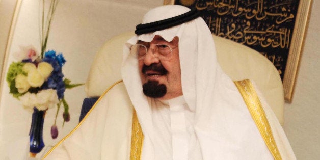 CAIRO, EGYPT - (ARCHIVE) A file photo dated 21 June 2014 shows Saudi King Abdullah bin Abdelaziz in Cairo, Egypt. Saudi King Abdullah (90) who has ben recently suffered lung infection, has passed away and his Crown Prince Salman has been declared the new monarch. In a statement carried by the Saudi TV in the early hours of Friday, the Saudi Royal Court announced the death of King Abdullah. (Photo by Egyptian Presidency/Pool/Anadolu Agency/Getty Images)