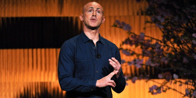 NEW YORK, NY - APRIL 24: (EXCLUSIVE COVERAGE) Andy Puddicombe speaks on stage during THRIVE: A Third Metric Live Event at New York City Center on April 24, 2014 in New York City. (Photo by D Dipasupil/Getty Images)