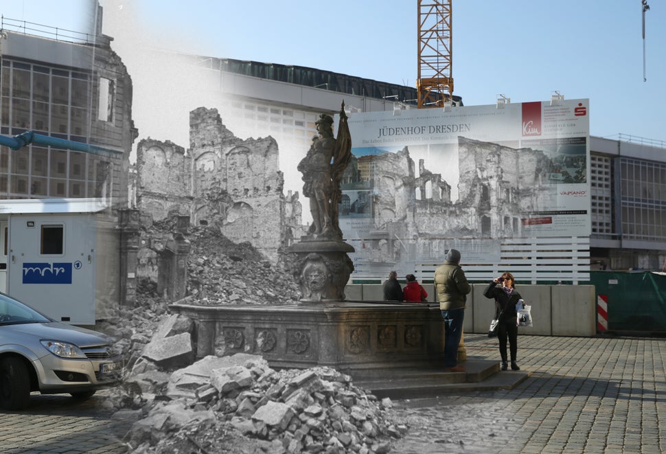 On 70th Anniversary Of Dresden Bombing, Now And Then Photos Show A City