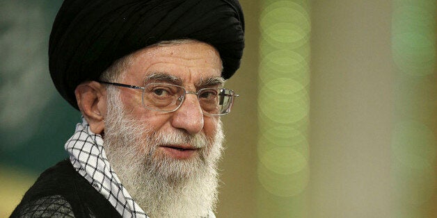 In this photo released by the official website of the Iranian supreme leader's office, Supreme Leader Ayatollah Ali Khamenei,