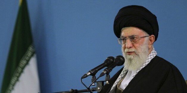 In this photo released by an official website of the office of the Iranian Supreme Leader, Iranian Supreme Leader Ayatollah Ali Khamenei delivers speech during a meeting with air force commanders and officers in Tehran, Iran, Sunday, Feb. 8, 2015. Iran's top leader says no deal is better than a bad deal when it comes to negotiations with world powers over the country's disputed nuclear program. (AP Photo/Office of the Iranian Supreme Leader)