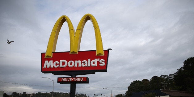 NOVATO, CA - DECEMBER 08: A sign is posted outside of a McDonald's restaurant on December 8, 2014 in San Rafael, California. McDonald's reported a worse than expected decline in November global same-restaurant sales. (Photo by Justin Sullivan/Getty Images)