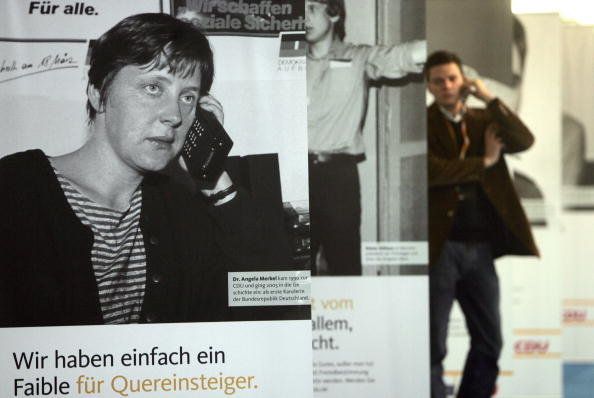 Angela Merkel and her cellphone, through the years