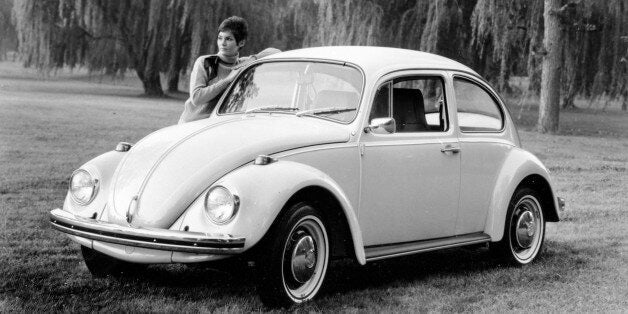 The 1969 German Volkswagen is shown in Oct. 1968 at an unknown location. The VW beetle model offers the automatic stick shift torque converter transmission option. (AP Photo)