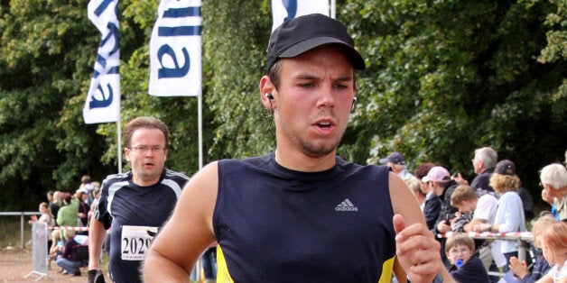 FRANKFURT, GERMANY - SEPTEMBER 13: In this photo released today, co-pilot of Germanwings flight 4U9525 Andreas Lubitz participates in the Airport Hamburg 10-mile race on September 13, 2009 in Hamburg, Germany. Lubitz is suspected of having deliberately piloted Germanwings flight 4U 9525 into a mountain in southern France on March 24, 2015 and killing all 150 people on board, including himself, in the worst air disaster in Europe in recent history. (Photo by Getty Images)