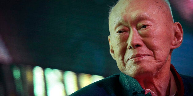 FILE - In this March 20, 2013, file photo, Singapore's first Prime Minister Lee Kuan Yew attends the Standard Chartered Singa
