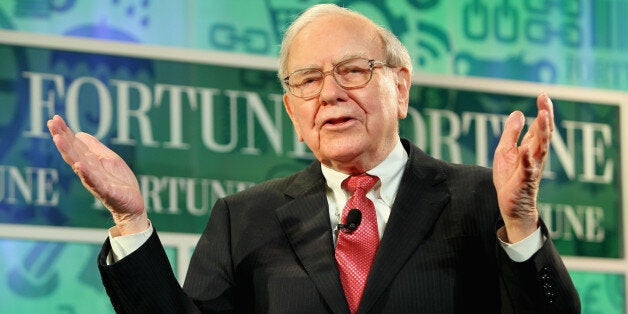 WASHINGTON, DC - OCTOBER 16: Warren Buffett speaks onstage at the FORTUNE Most Powerful Women Summit on October 16, 2013 in