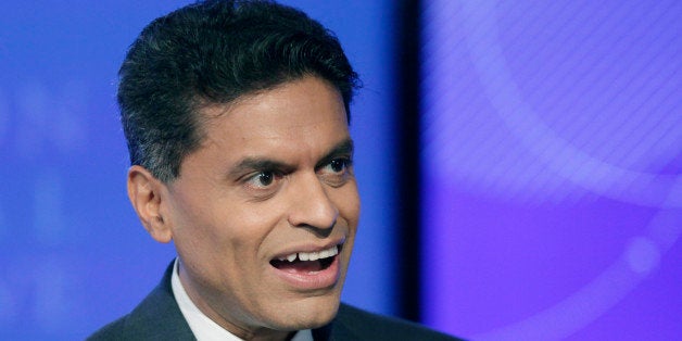 Fareed Zakaria, a journalist with CNN, attends the Clinton Global Initiative, Monday, Sept. 24, 2012 in New York. (AP Photo/Mark Lennihan)